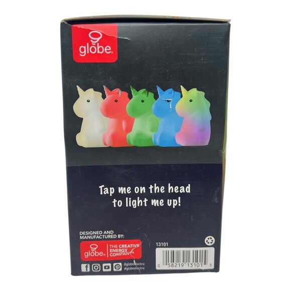 Globe Electric Unicorn Multi-color LED Rechargeable Silicone Night Light Rylie - Picture 2 of 16